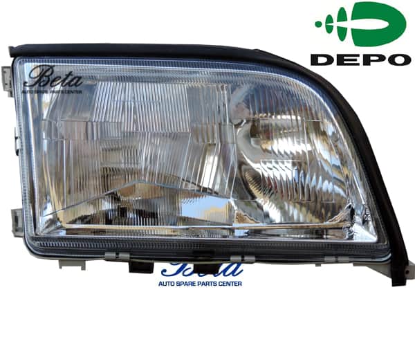 Right Side Headlamp -Crystal for Mercedes S-Class W140 1993-1998 models, Part Number 1408207461 Right Side Headlamp -Crystal for Mercedes S-Class W140 1993-1998 models, Part Number 1408207461